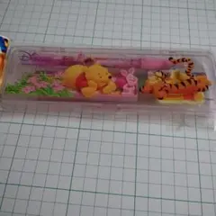 プーさん シャーペン・消しゴム・定規セット 筆記用具 筆箱 平成レトロ