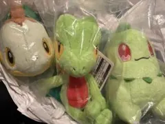 ポケモン 一番くじ D賞 ぬいぐるみ 30th チコリータ ワニノコ ヒコザル