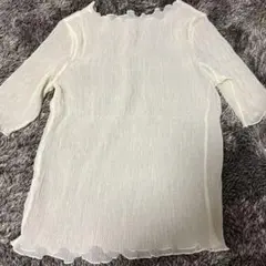 vis ビス　シアートップス　半袖　アイボリー　夏服