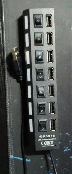 USB 2.0 7ポートハブ