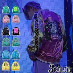 XL FF14刺繍ジャンパー ハイデリン＆ゾディアーク エメトセルク