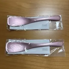 2本 ハーゲンダッツ　佐藤健サイン入り　オリジナル熱伝導スプーン　ピンク　非売品のサムネイル