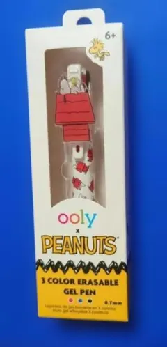 ooly x PEANUTS スヌーピー 3色ペン 消せるジェルペン ウーリー