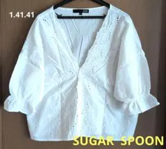 【SUGAR SPOON】フリーサイズ　白　ブラウストップス
