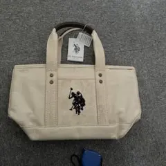 U.S. POLO ASSN. トートバッグ アイボリー