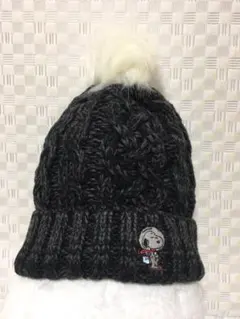 ❤︎PEANUTS✖️しまむら コラボ❤︎ スヌーピー ニット帽 黒 GU量産型GRL