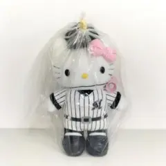 ハローキティ ぬいぐるみ中 黒 シルバー 箱根大涌谷 サンリオ レア