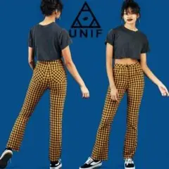 UNIF WINX PANT チェック パンツ イエロー ブラック Lサイズのサムネイル