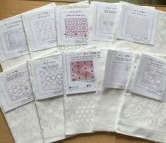 ホビーラホビーレ　刺し子布10枚⑥