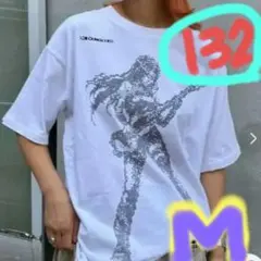 新品♦半額以下で、超激安♦グラフィックデザイン　半袖Ｔシャツ♦色ホワイト系♦Ｍ