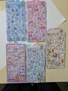 ら*ら様 ボンボンドロップシール5枚セット