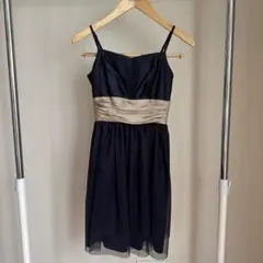 ドレス　ネイビー　ゴールド　9号