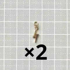No.1431 ハンドメイド 稲妻の耳飾り（ゴールド・大） - メルカリ