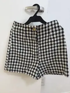 ZARA 千鳥格子柄 ツイードショートパンツ