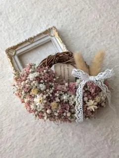 ドライフラワーリース インテリア