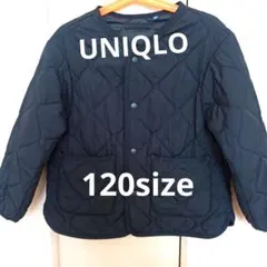 UNIQLO　キッズ　アウター　キルティングジャケット　黒　120サイズ