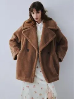 FRAY I.D フレイ アイディーECOPELボアミドルコート　キャメル