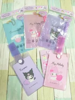 サンリオ チェーン付き ファスナーケース＆カードホルダーセット