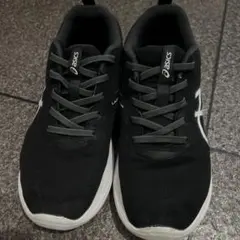 asics ブラック スニーカー 23.5