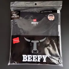 Hanes ヘインズ BEEFY-T ビーフィー リブクルーネック Tシャツ L