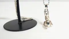 ☆ silver925 レア 動く うさぎ ネックレストップ
