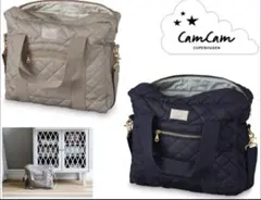 CamCam Copenhagenネイビー キルティング マザーズバッグ