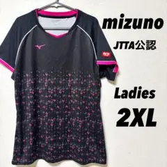 ミズノ 卓球 ユニフォーム ウェア ゲームシャツ レディース 2XL 3L 黒