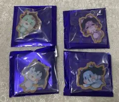 【鬼滅の刃】バレンタイン&ホワイトデー2026 アニマルクッキーバッジＡ　4点