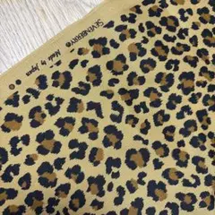 レオパード柄　ツイル生地　ヒョウ柄　110㎝巾✖️85㎝