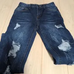 ダメージ加工デニムパンツ 12Y