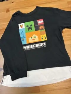 Minecraft マイクラ　長袖カットソー　ロンT マインクラフト120cm