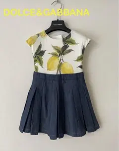 DOLCE&GABBANA キッズ　レモン柄 ワンピース　本日中値下げ⭐︎のサムネイル