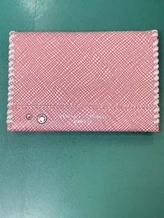 美品 キャサリンハムネットロンドン カードケース パスケース ピンク系