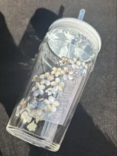 スタバ SAKURA 2026 グラスタンブラー　エアリーブルー473ml