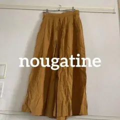 マスタード コットン スカートガウチョパンツ スカーチョ