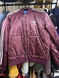 2026年最新】adidas カラー：レッド系 メンズ キルティングジャケット 