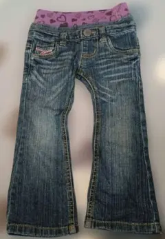 フレアパンツ 90サイズ ハート柄