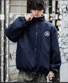 【試着のみ】Rocky Monroe 2way リバーシブルブルゾン　ネイビー