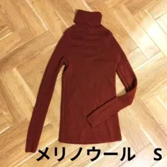 UNIQLO メリノウール タートルネック S 赤