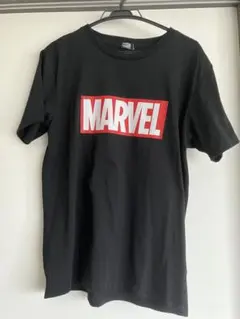 MARVEL ロゴプリント Tシャツ 黒のサムネイル