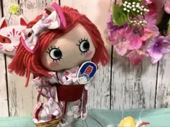 イルメールハッピードールサイズ浴衣 向日葵 白色 - メルカリ