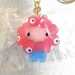 キティ　クリアサンリオミャクミャクなりきり立体マスコット キーホルダー