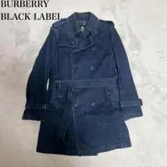 美品 バーバリーブラックレーベル　トレンチコート デニム ノバチェック
