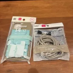 iPhone 14/13用ケース カードホルダー付き　未使用に近いのサムネイル