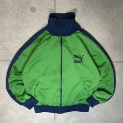 OLD PUMA　トラックジャケット　80s　ハイネック　刺繍　アームライン