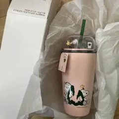 【箱付き】スタバ×SNOOPY　PEANUTS ステンレスコールドカップ スヌー