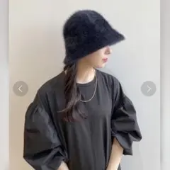 【即日発送】シャギーバケットハット ブラック OPAQUE.CLIP