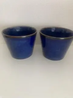青い陶器製ボウル2個セット - メルカリ