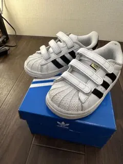 adidas スーパースター　ホワイト　14センチ