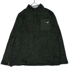 ウールリッチ ハーフボタンフリース プルオーバー ロゴタグ US古着n98